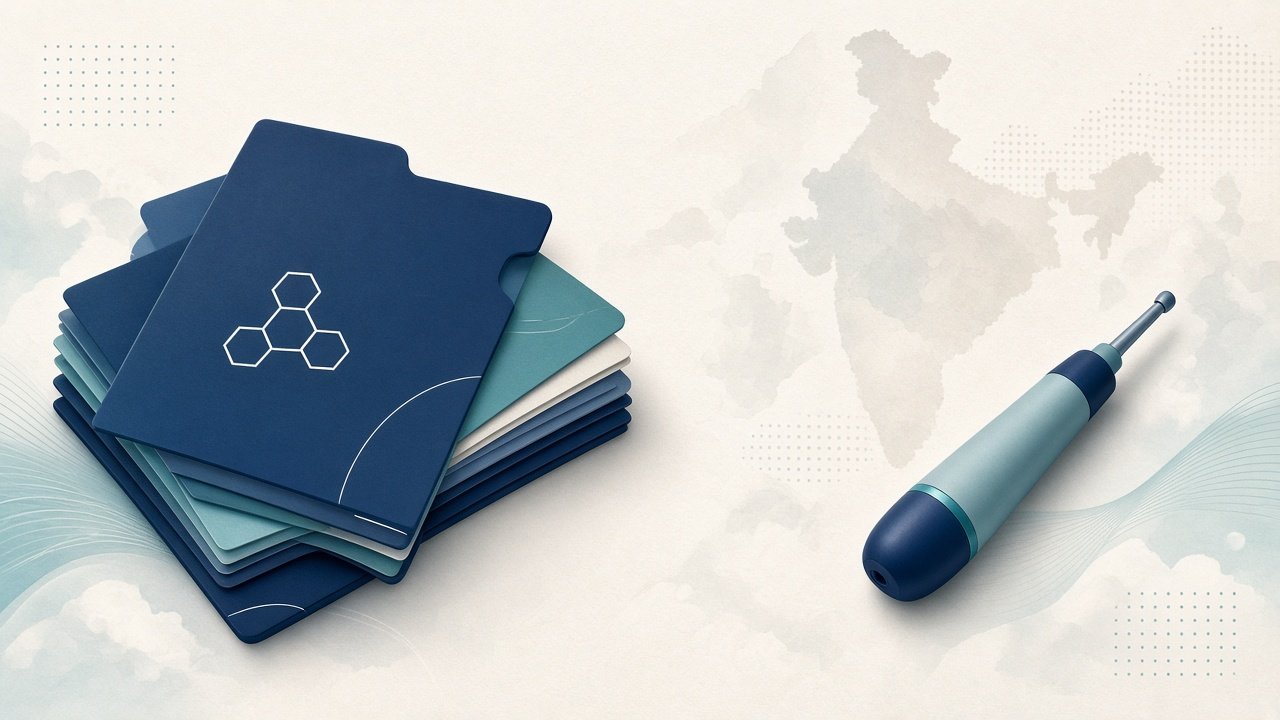 Illustration of an India medical device application dossier.