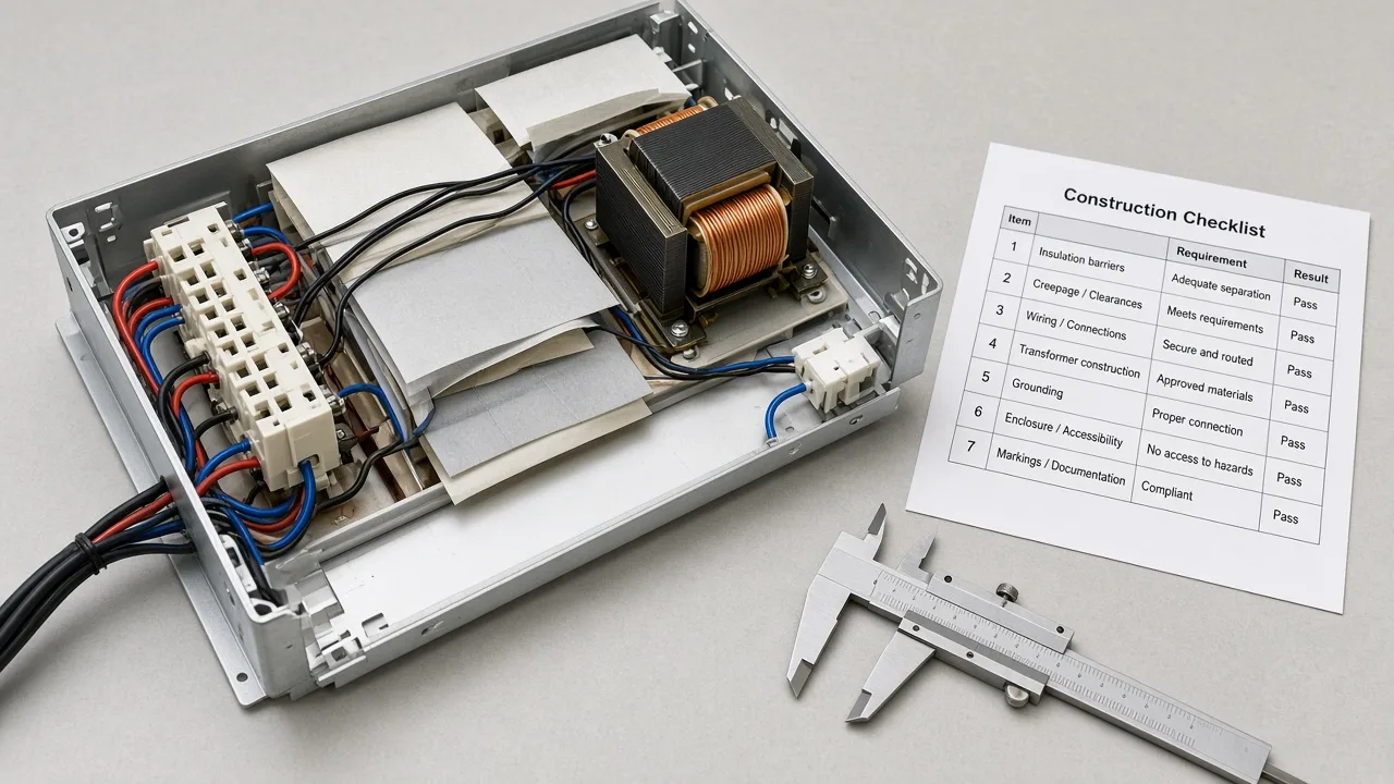 Electrical product chassis construction review for UL and North American product safety